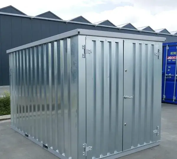 Antraciet demontabele container 3 x 2 meter met dubbele deur kleine zijde Antraciet demontabele container 3 x 2 meter met dubbele deur kleine zijde - Afbeelding 2