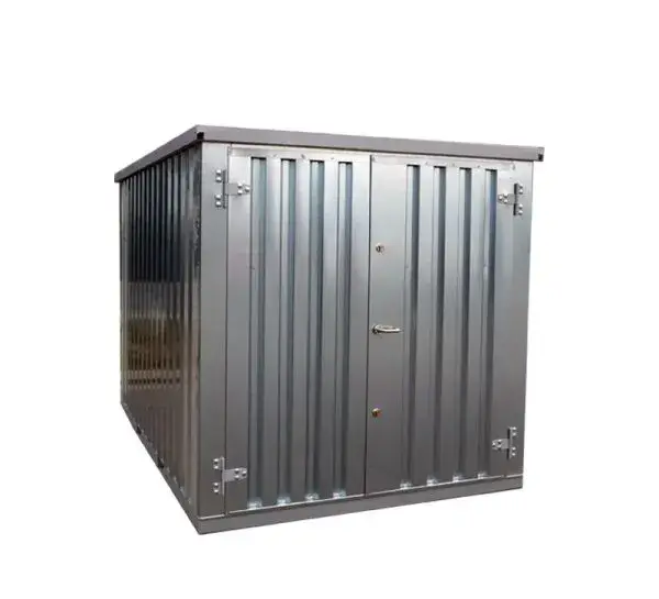 Antraciet demontabele container 3 x 2 meter met dubbele deur kleine zijde Antraciet demontabele container 3 x 2 meter met dubbele deur kleine zijde - Afbeelding 7