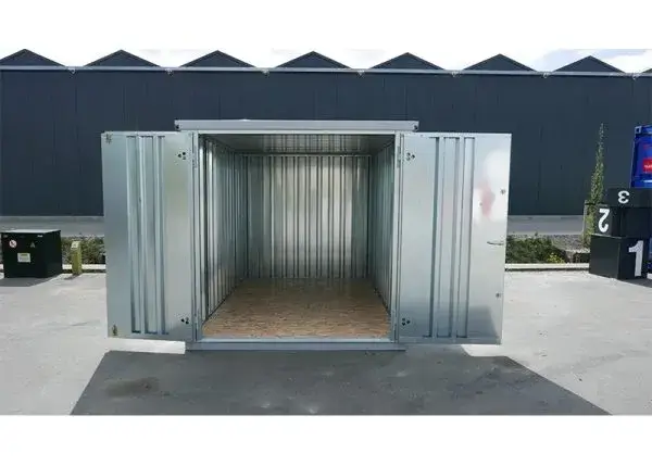 Antraciet demontabele container 3 x 2 meter met dubbele deur kleine zijde Antraciet demontabele container 3 x 2 meter met dubbele deur kleine zijde - Afbeelding 5