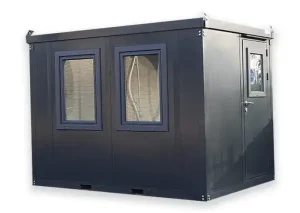 Metalen tuinhuis 3 x 2 meter met dubbele deur aan lange zijde – 5,5 m² / 10 FT